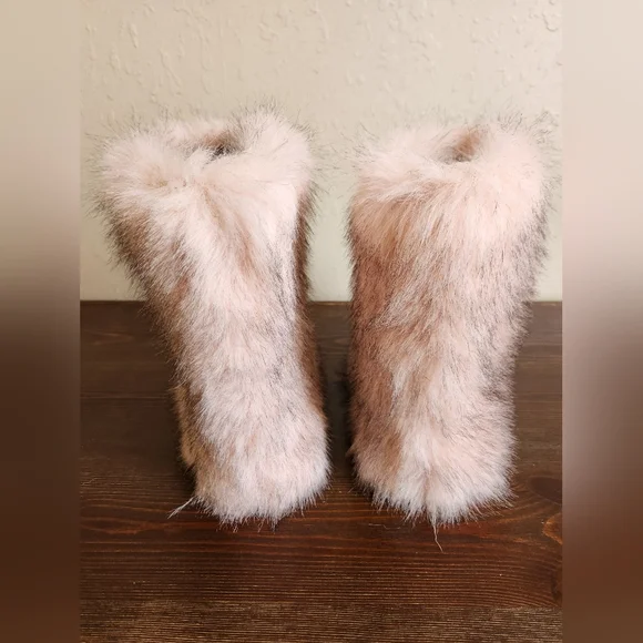 Winter Warm Fashion Casual Furry Boots With Thermal Lining Size 9 - Picture 7 of 9